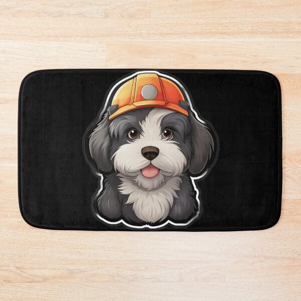 Item preview, Firefighter Beardie Puppy designed and sold by CUTEDOGGIEZ.