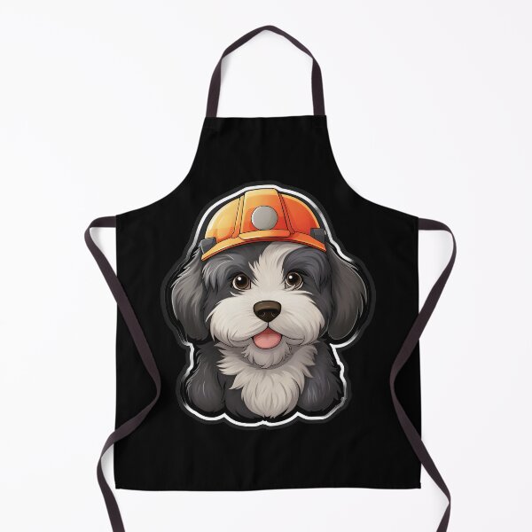 Item preview, Firefighter Beardie Puppy designed and sold by CUTEDOGGIEZ.