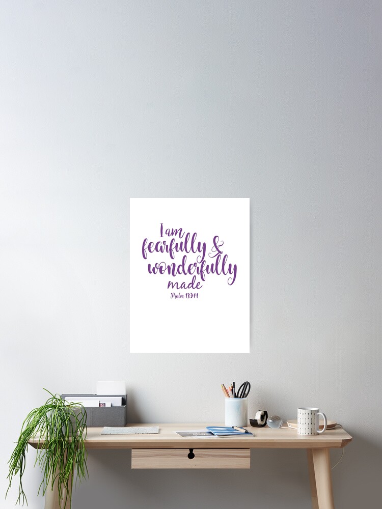 Fearfully and Wonderfully Made (Purple) {Poster} Fearfully and Wonderfully Made (Purple) {Poster}