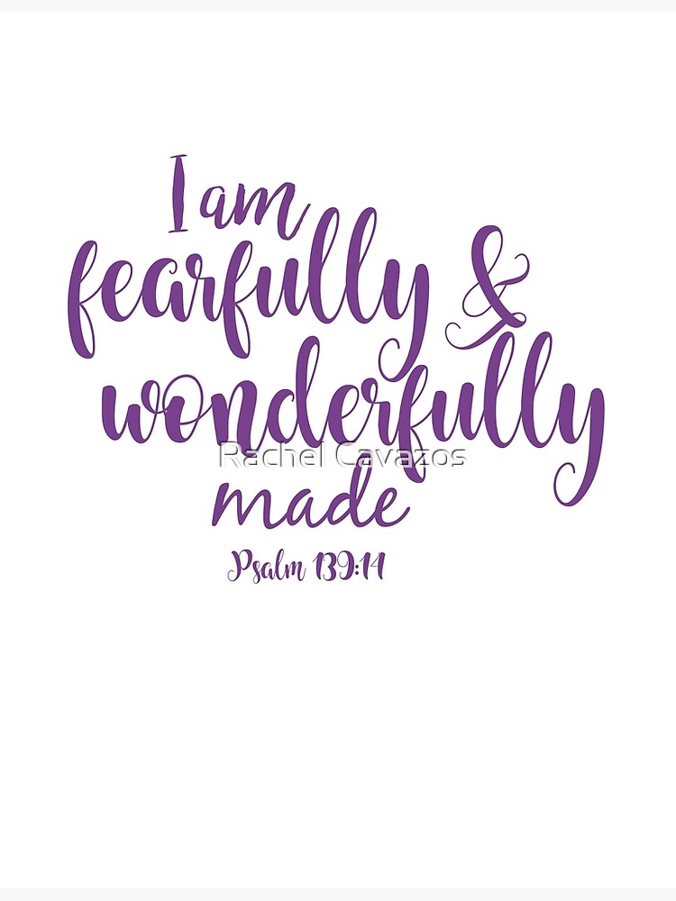 Fearfully and Wonderfully Made (Purple) {Poster} Fearfully and Wonderfully Made (Purple) {Poster}