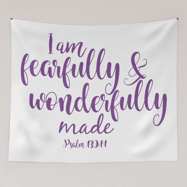 Item preview, Fearfully & Wonderfully Made - purple designed and sold by Rachel Cavazos.