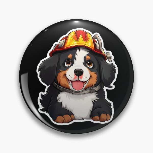 Item preview, Firefighter Bernese Mountain Dog designed and sold by CUTEDOGGIEZ.