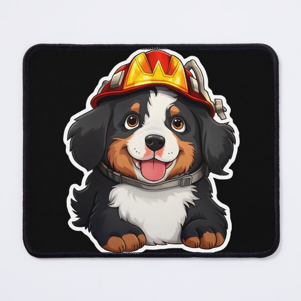 Item preview, Firefighter Bernese Mountain Dog designed and sold by CUTEDOGGIEZ.