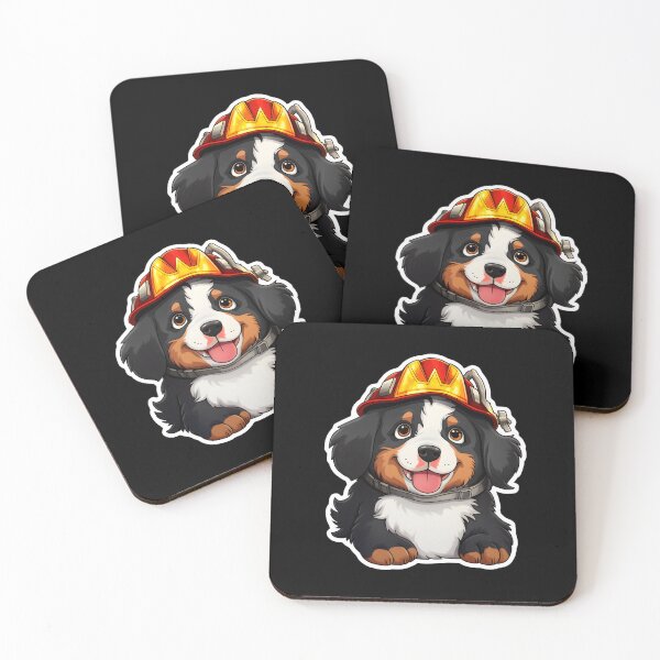Item preview, Firefighter Bernese Mountain Dog designed and sold by CUTEDOGGIEZ.