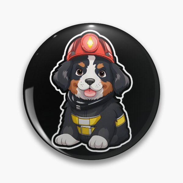 Item preview, Firefighter Berner Puppy designed and sold by CUTEDOGGIEZ.