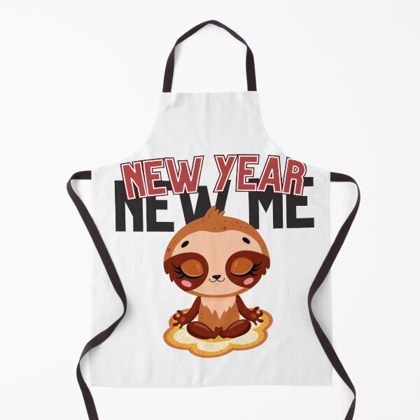 Item preview, Sloth Yoga Meditation - New Year New Me - Tshirt designed and sold by YeniDesignArt.