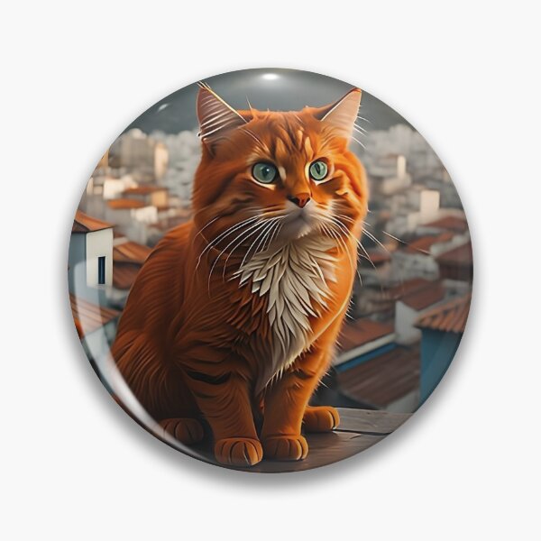 Item preview, Red Cat in the city designed and sold by TatiRibeiro.