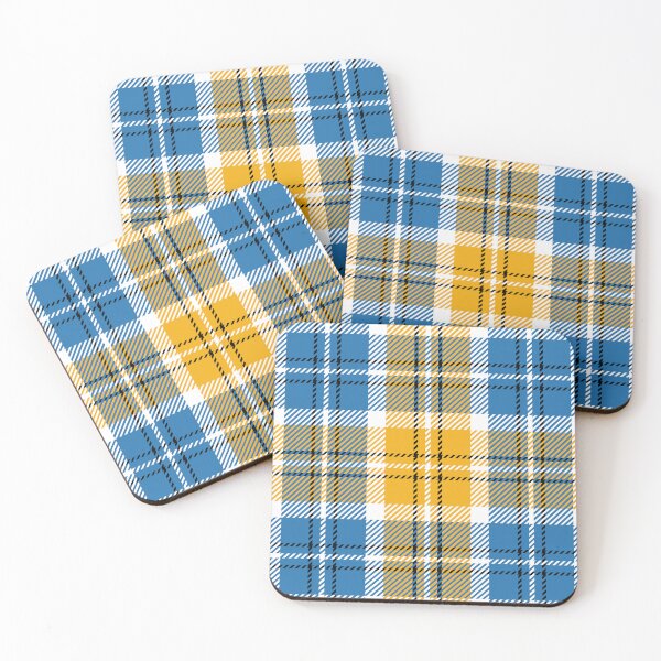 Item preview, Blue Yellow And White Plaid designed and sold by Ayesha Saleem.
