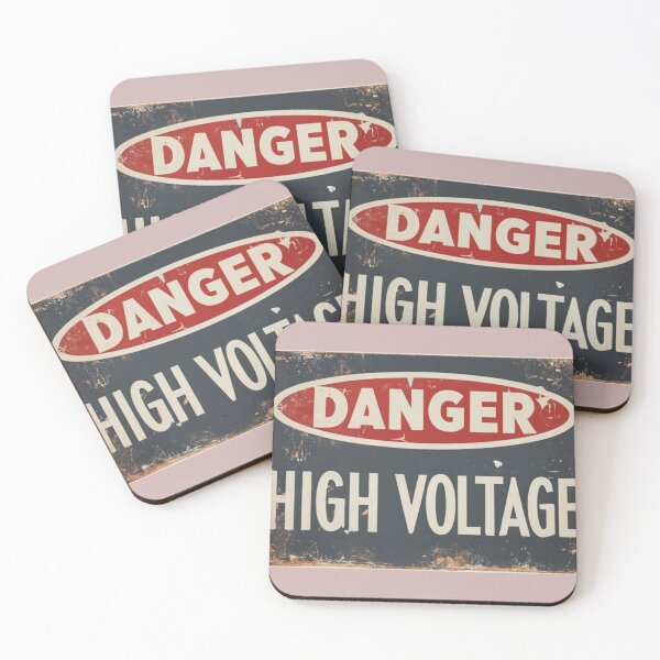 Item preview, Danger! High Voltage Vintage Retro Tin Sign Metal Tinplate designed and sold by sadedream.