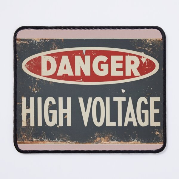 Item preview, Danger! High Voltage Vintage Retro Tin Sign Metal Tinplate designed and sold by sadedream.