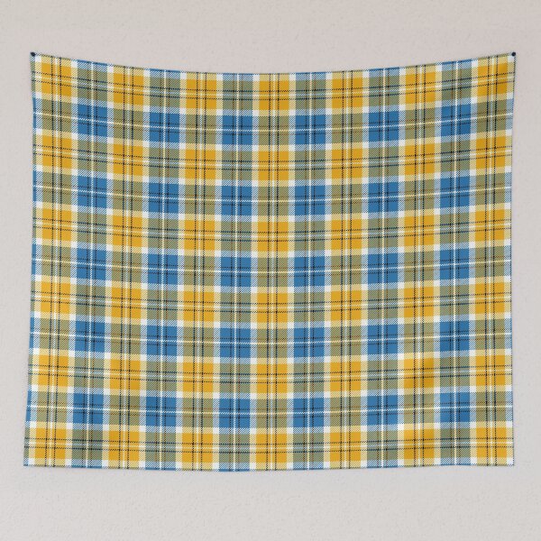 Item preview, Blue Yellow And White Plaid designed and sold by Ayesha Saleem.