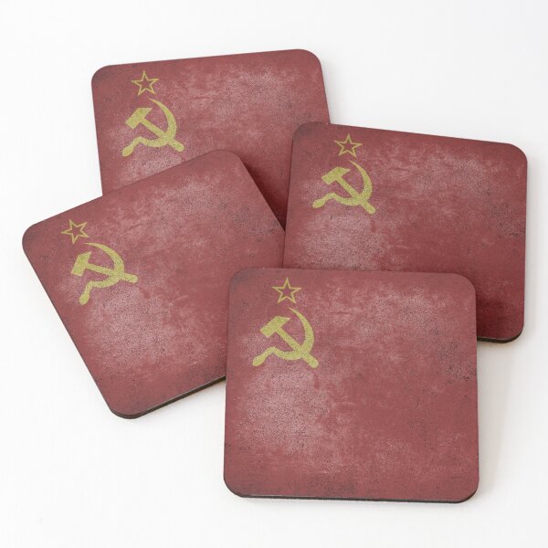 Item preview, Distressed, Old, Faded & Worn Flag of the former Soviet Union / USSR (Красное Знамя) designed and sold by STUDIO-72.