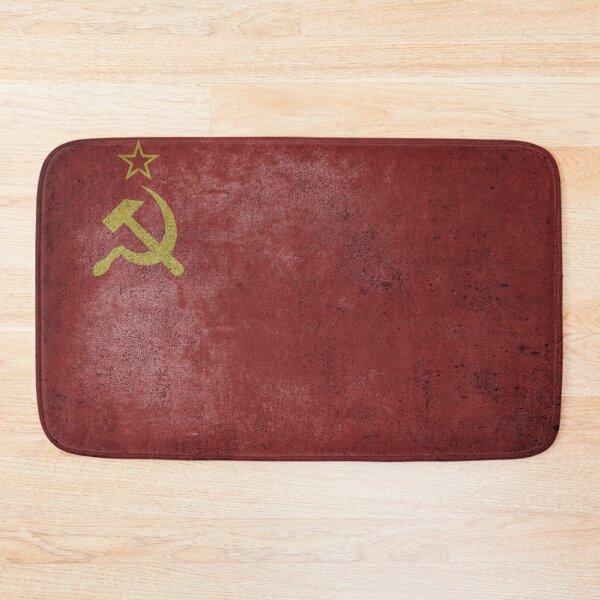 Item preview, Distressed, Old, Faded & Worn Flag of the former Soviet Union / USSR (Красное Знамя) designed and sold by STUDIO-72.