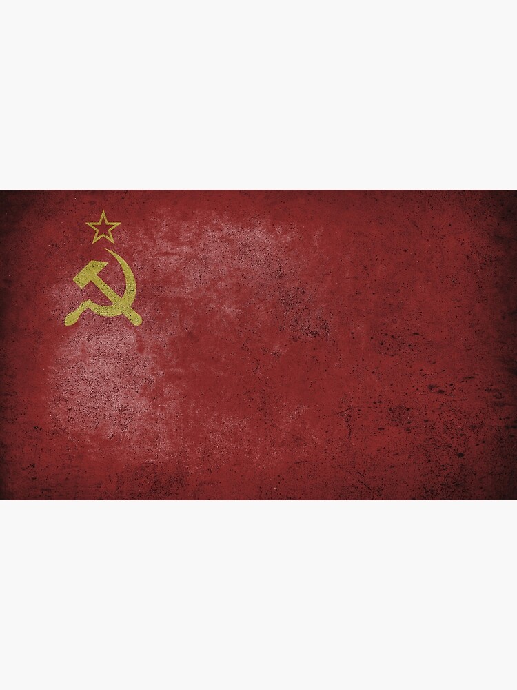 Distressed, Old, Faded & Worn Flag of the former Soviet