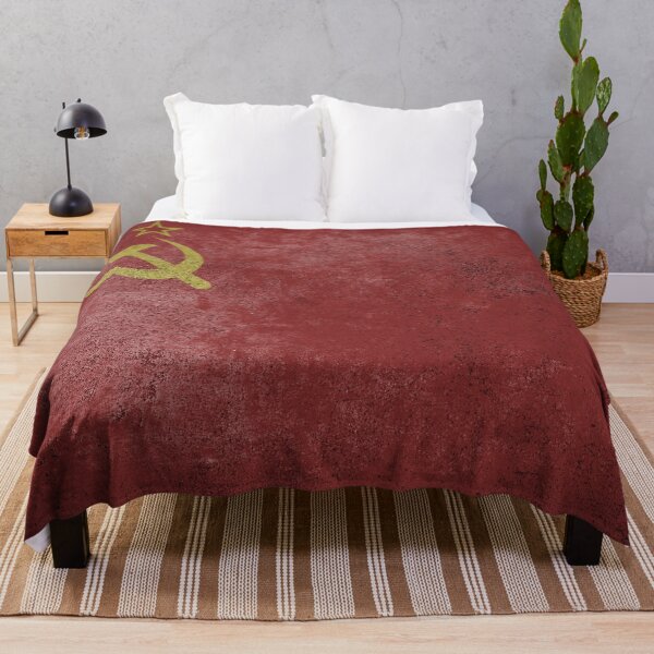 Item preview, Distressed, Old, Faded & Worn Flag of the former Soviet Union / USSR (Красное Знамя) designed and sold by STUDIO-72.