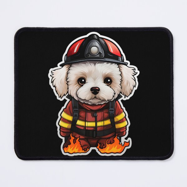 Item preview, Firefighter Tenerife Puppy designed and sold by CUTEDOGGIEZ.