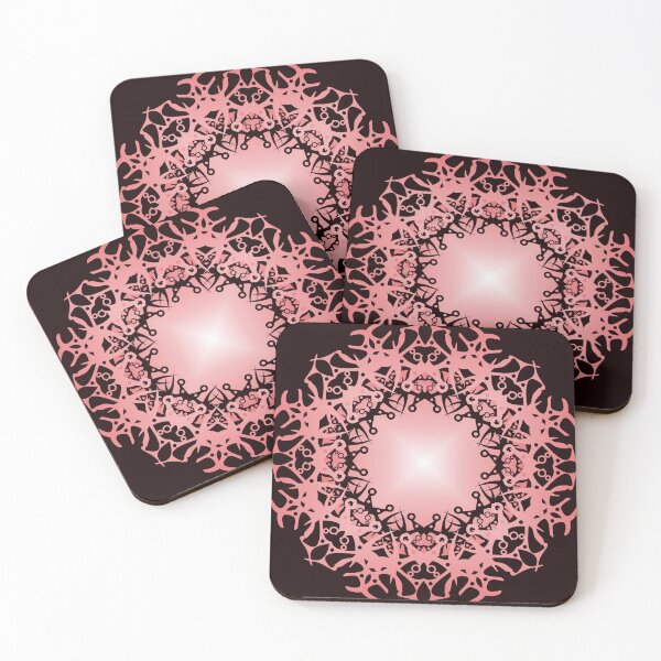 Item preview, Mandala /8 pastel red and white. designed and sold by My-fake-places.