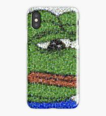 Sad Pepe Collage iPhone Case