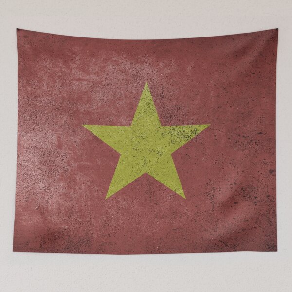 Item preview, Distressed, Old, Faded & Worn Flag of Vietnam (Cờ Tổ quốc - Flag of the Fatherland) designed and sold by STUDIO-72.