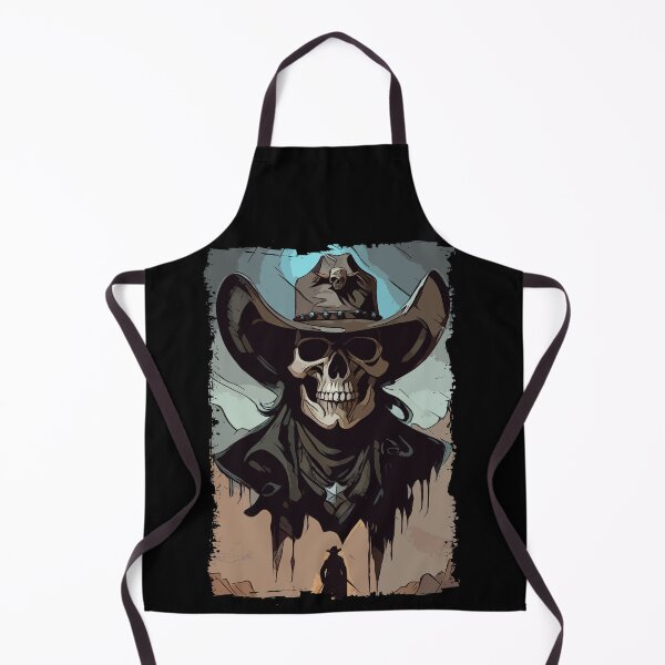 Item preview, Grunge VIntage Style Wild West Cowboy Skull Sheriff Illustration designed and sold by Naumovski.