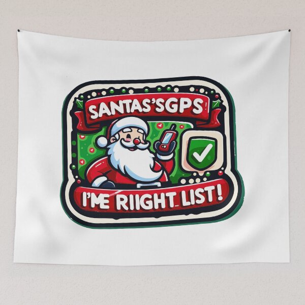 Item preview, "Santa's GPS: Navigate to the Nice List This Christmas!" designed and sold by TechnoFutur.