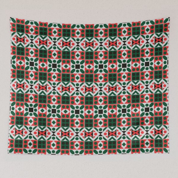Item preview, Whimsical Winter - Seamless Christmas Patterns in Geometric Tapestry designed and sold by Looming Lines.