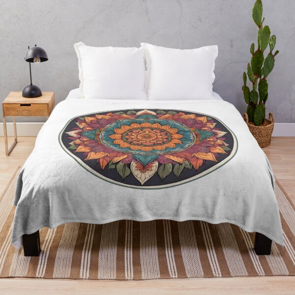 Item preview, Floral colorful mandala designed and sold by AnnMaryGreenArt.