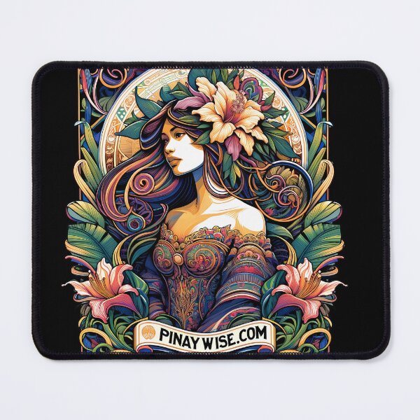 Artikelvorschau, Pinay Wise „Filipina in Blumen M2“ | Philippinen | Philippinisch | Pinoy | Pinay | Tagalog | Retro entworfen und verkauft von PinayWise.