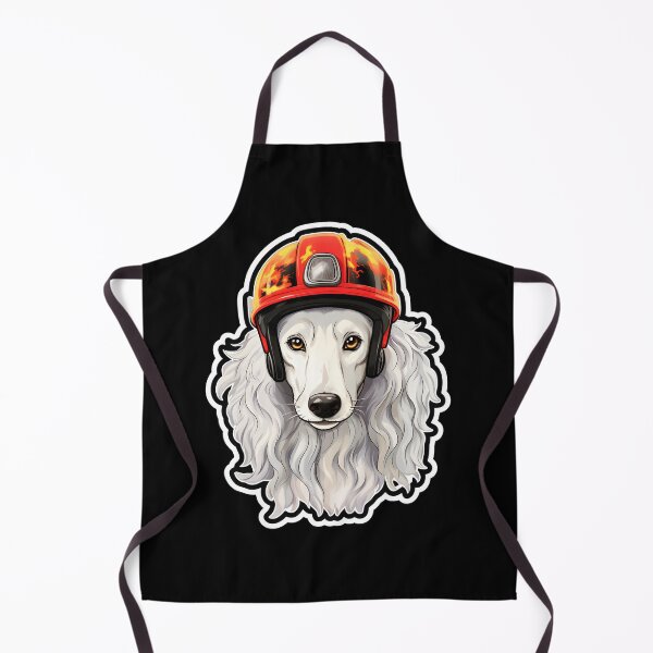 Item preview, Firefighter Russian Wolfhound Puppy designed and sold by CUTEDOGGIEZ.