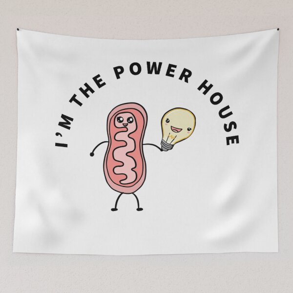 Item preview, I’m the power house mitochondria designed and sold by Mermaidssparkle.