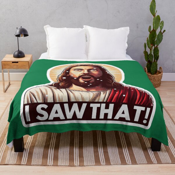 Item preview, I SAW THAT Jesus meme Snowing Christmas designed and sold by plushism.