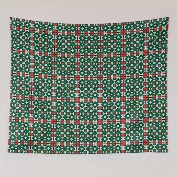 Item preview, Frost Kissed - Seamless Christmas Patterns in Ethereal Geometry designed and sold by Looming Lines.
