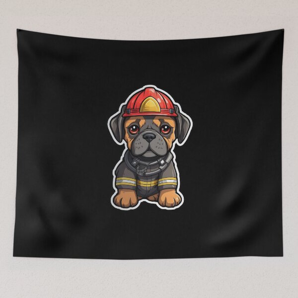 Item preview, Firefighter Boxer designed and sold by CUTEDOGGIEZ.