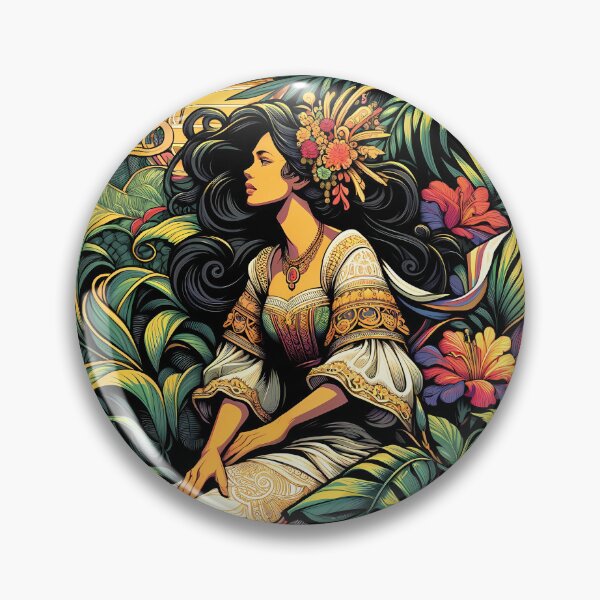 Artikelvorschau, Pinay Wise „Pinay in Blumen M6“ | Philippinen | Philippinisch | Pinoy | Pinay | Tagalog | Retro entworfen und verkauft von PinayWise.