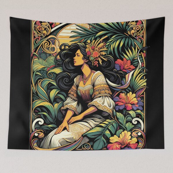 Artikelvorschau, Pinay Wise „Pinay in Blumen M6“ | Philippinen | Philippinisch | Pinoy | Pinay | Tagalog | Retro entworfen und verkauft von PinayWise.