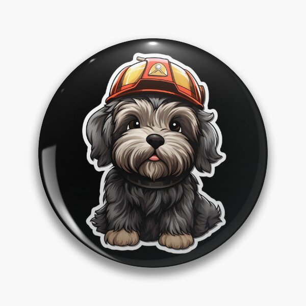 Item preview, Firefighter Briard designed and sold by CUTEDOGGIEZ.