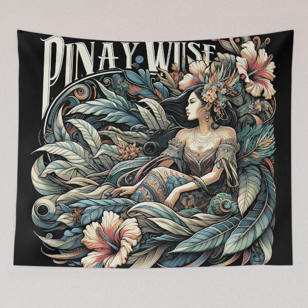 Artikelvorschau, Pinay Wise „Filipina in Blumen M5“ | Philippinen | Philippinisch | Pinoy | Pinay | Tagalog | Retro entworfen und verkauft von PinayWise.