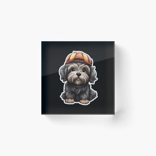 Item preview, Firefighter Briard designed and sold by CUTEDOGGIEZ.