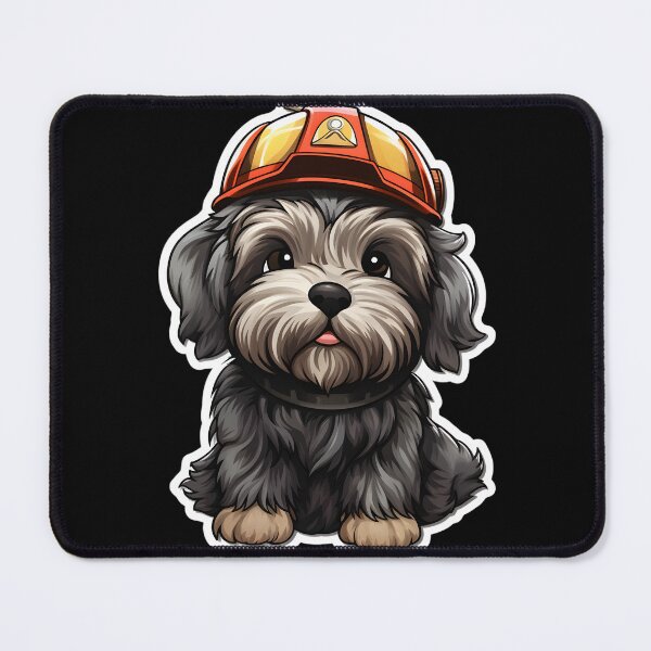 Item preview, Firefighter Briard designed and sold by CUTEDOGGIEZ.