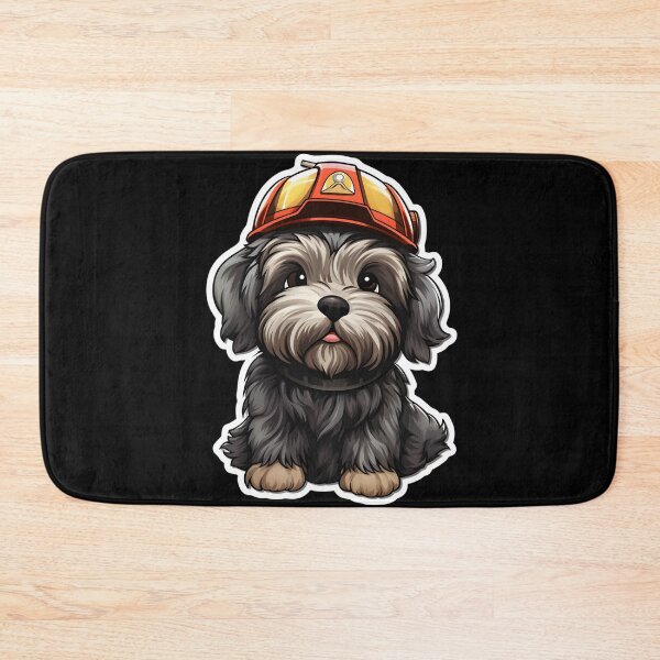 Item preview, Firefighter Briard designed and sold by CUTEDOGGIEZ.