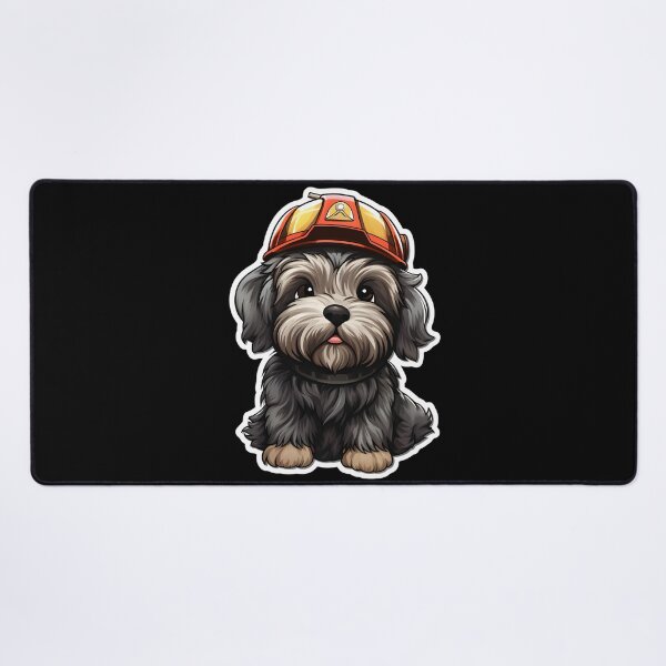 Item preview, Firefighter Briard designed and sold by CUTEDOGGIEZ.