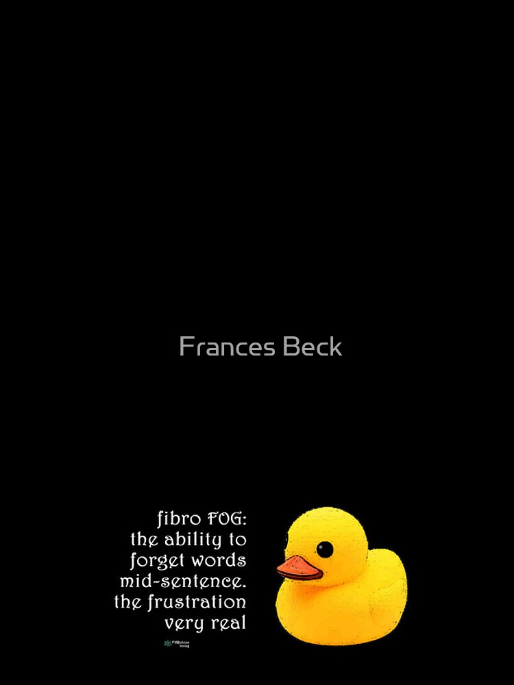 Thumbnail 4 of 4, iPhone Case, Rubber Duck - Fibro Fog Forget Words Quote designed and sold by FABulous-living.