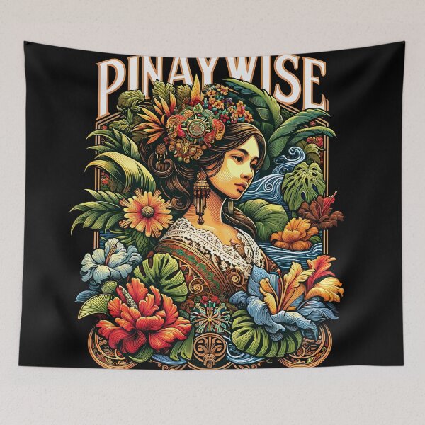 Artikelvorschau, Pinay Wist „Filipina in Blumen M3“ | Philippinen | Philippinisch | Pinoy | Pinay | Tagalog | Retro entworfen und verkauft von PinayWise.