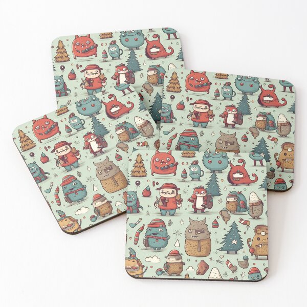 Item preview, Little Christmas Monsters designed and sold by Sp3ctrumOfColor.
