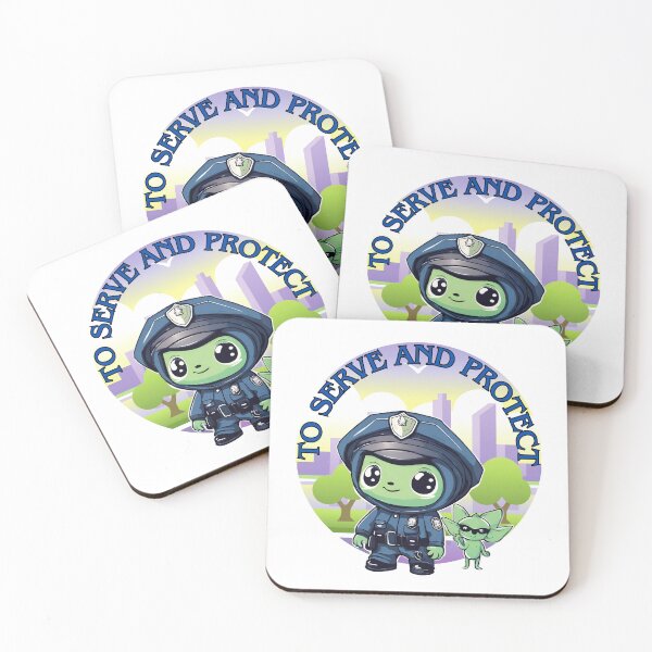 Item preview, Baby Alien Police Officer designed and sold by CosmicVenture.