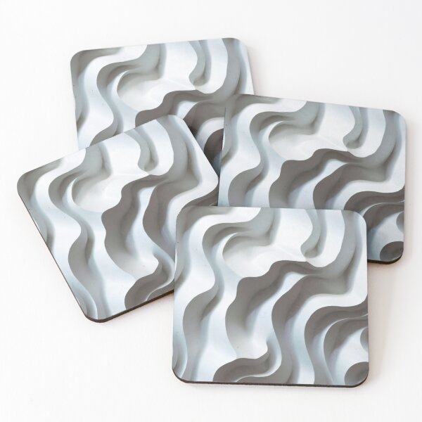 Item preview, a bright white wall, resembling a perfectly smooth sheet of A4 paper. Space painting, photo, 3D rendering, illustration logo image artwork white waves designed and sold by gulka8.