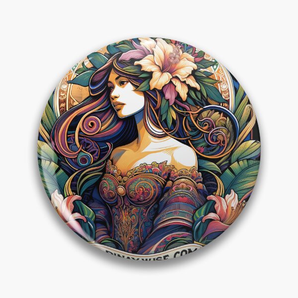 Artikelvorschau, Pinay Wise „Filipina in Blumen M2“ | Philippinen | Philippinisch | Pinoy | Pinay | Tagalog | Retro entworfen und verkauft von PinayWise.