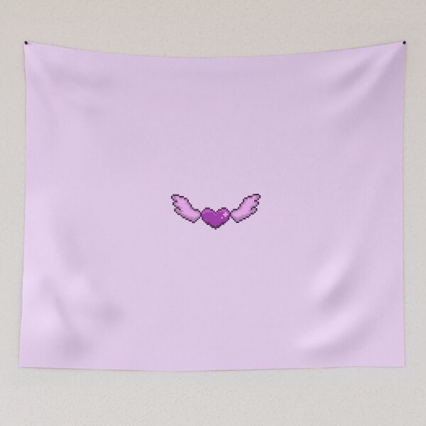 Item preview, pixel purple heart with wings designed and sold by ceyin.