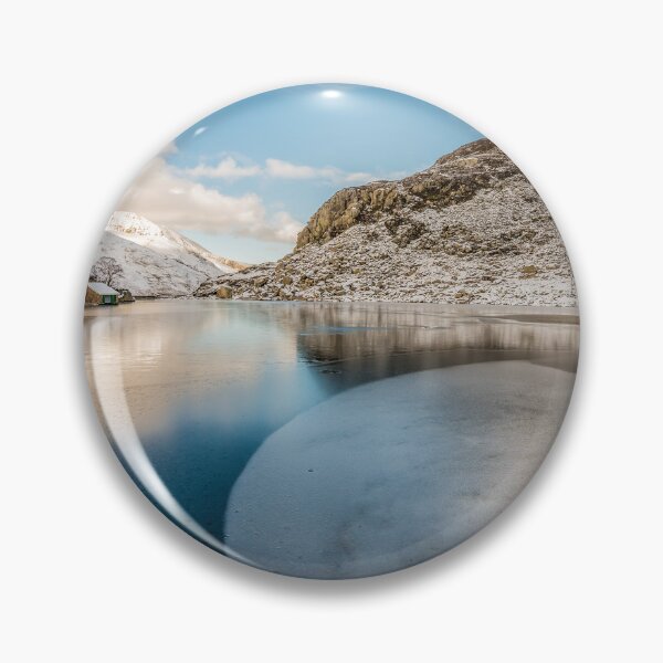 Item preview, Frozen Lake Ogwen Snowdonia Wales designed and sold by AJEvans.