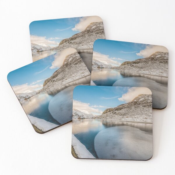 Item preview, Frozen Lake Ogwen Snowdonia Wales designed and sold by AJEvans.
